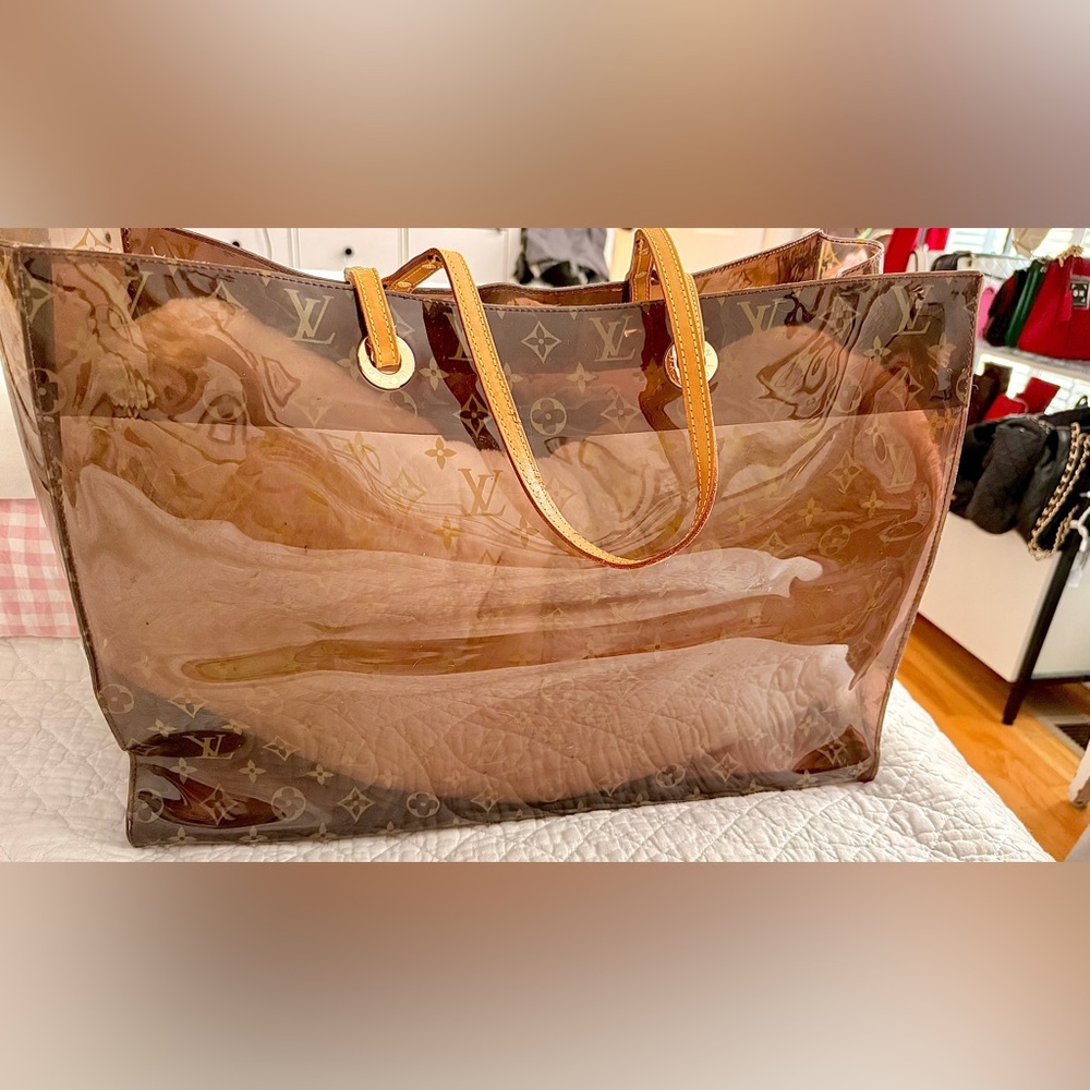 Louis Vuitton Monogram Ambre Cabas GM Vinyl Tote